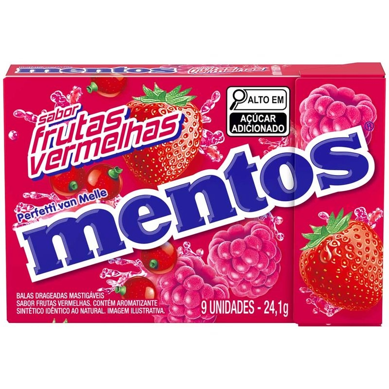 Mentos Frutas Vermelhas