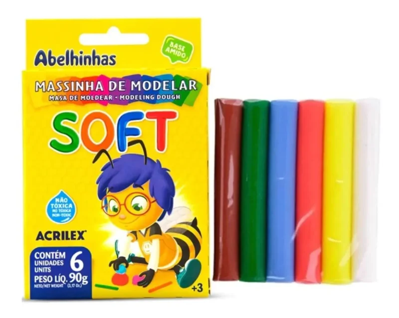 Massinha de Modelar 6 Unidades - 90g
